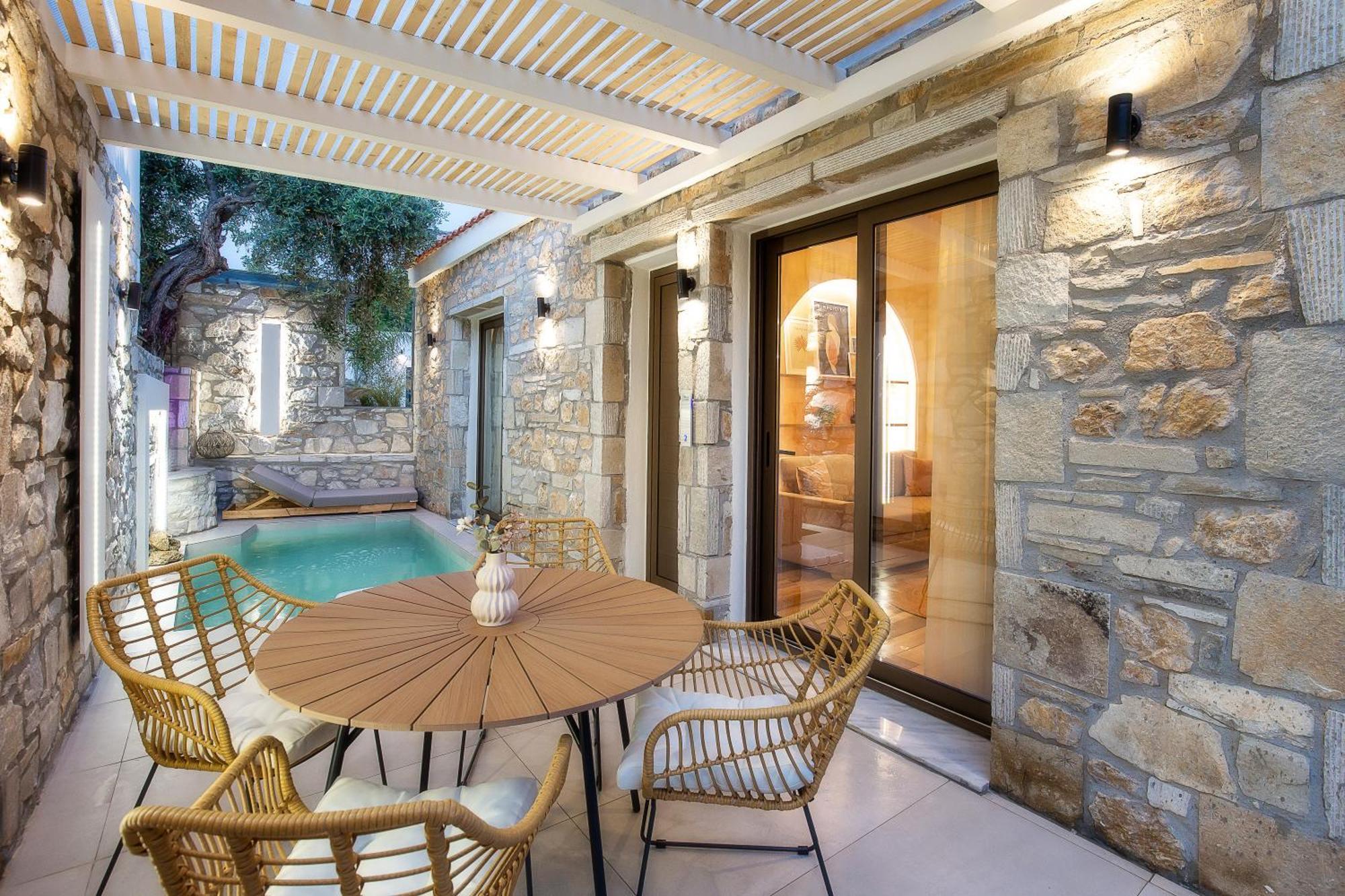 Stone House Maria Villa Skála Marión Dış mekan fotoğraf